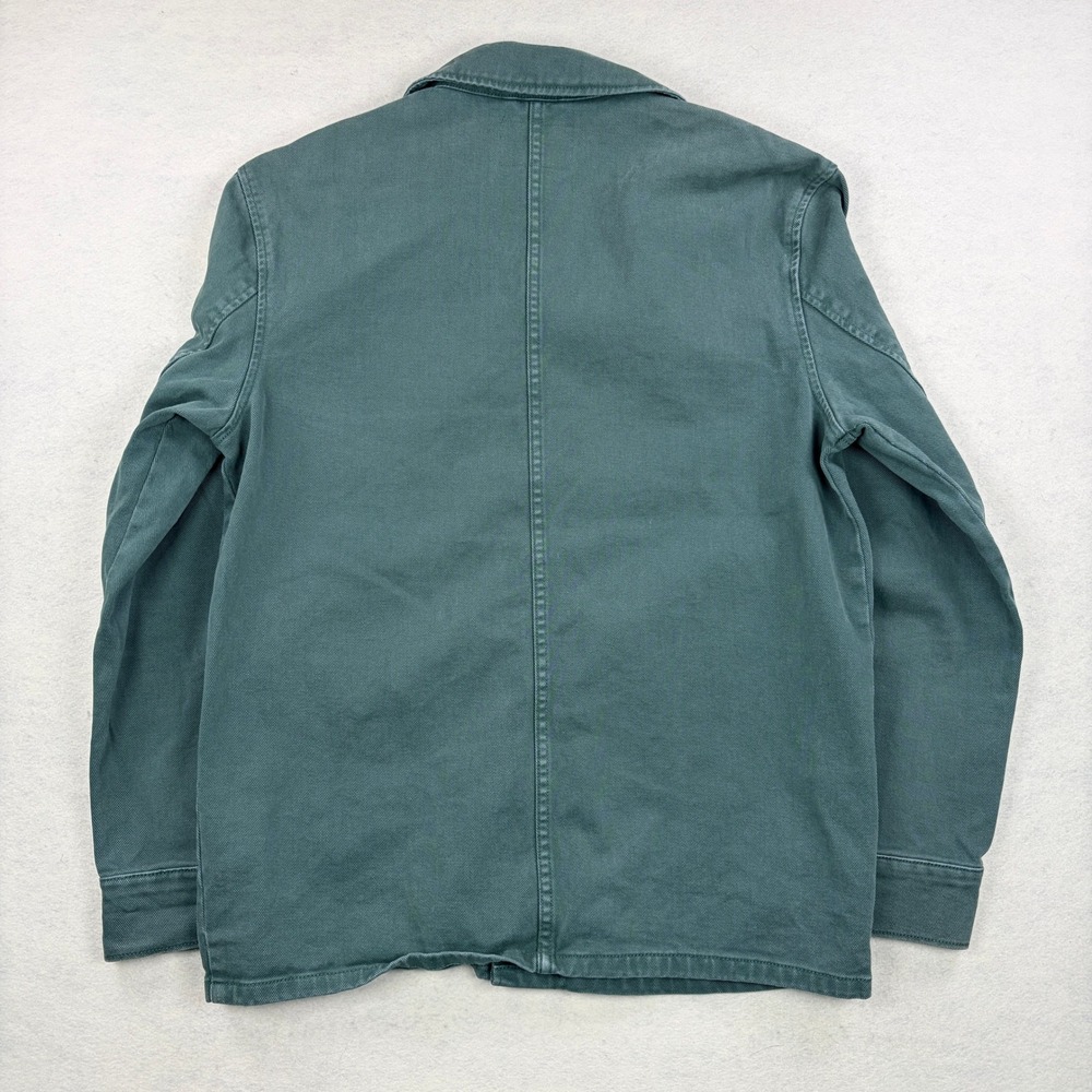 The Stronghold Mens Chore Jacket Faded Green Cotton Twill Utility Coat Small - Picture 4 of 8